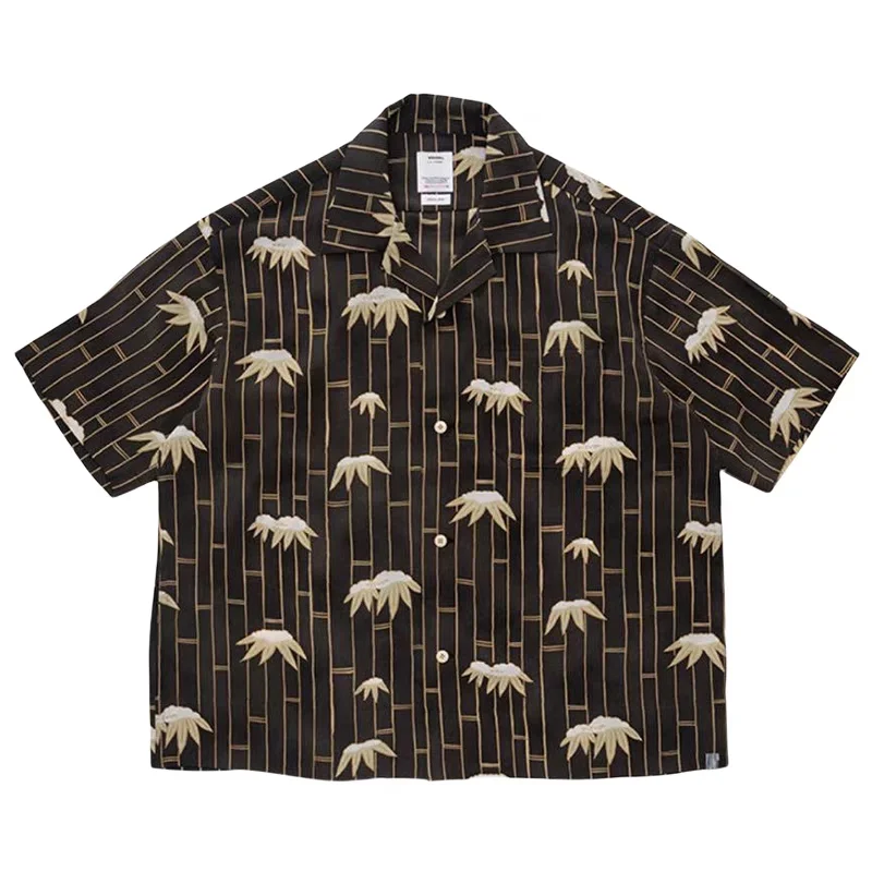 

2025 VISVIM 0021 25SS COPE SHIRT Nakamura Summer Silk Bamboo Short Sleeve Hawaiian Shirt