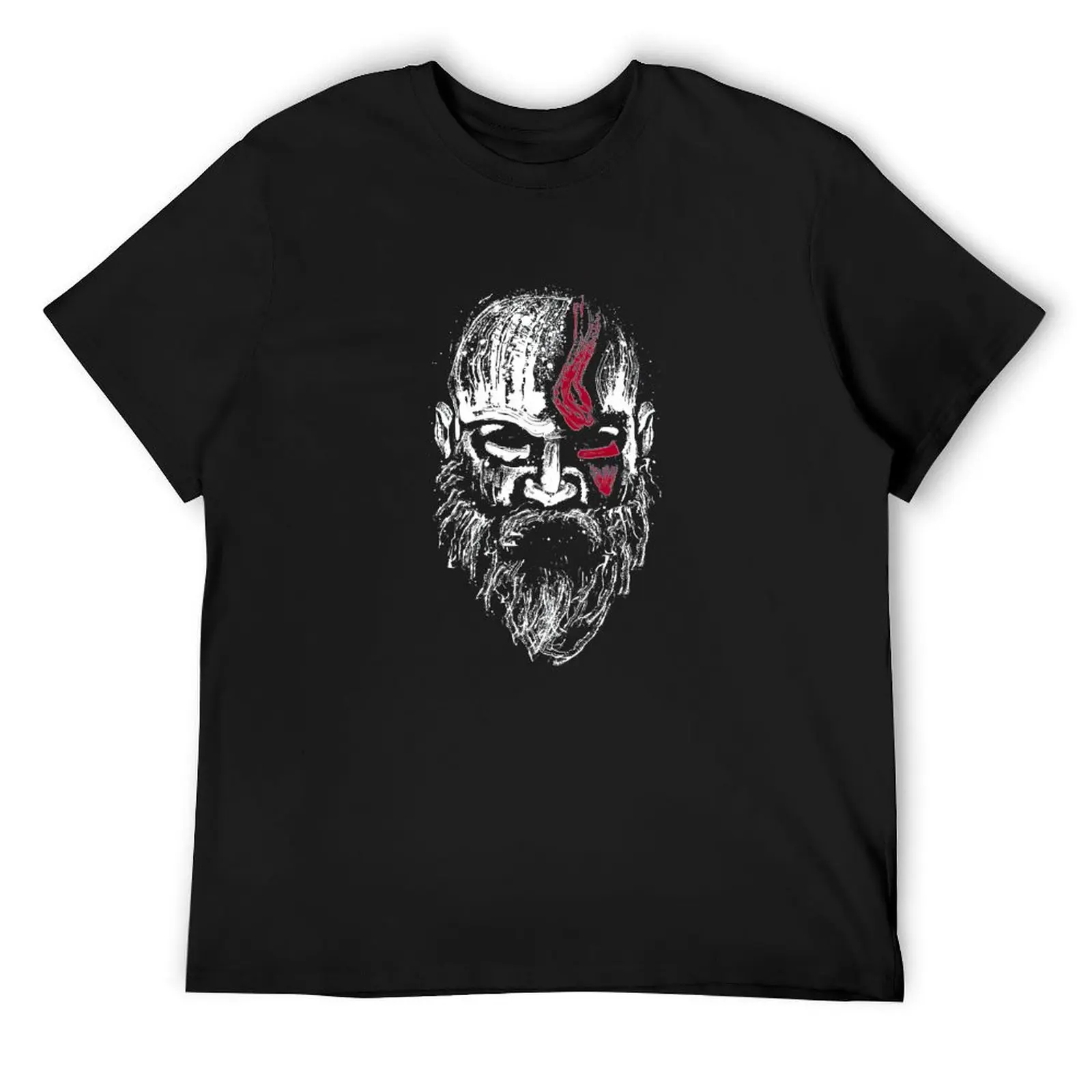 Kratos T-Shirt man clothes summer top anime tshirt heavyweights workout shirts for men