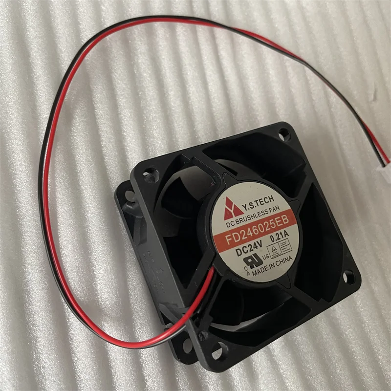 

FD246025EB 60x60x25mm 6025 24V 0.21A Ball Bearing DC Brushless Cooling Fan 6cm Inverter Cooler
