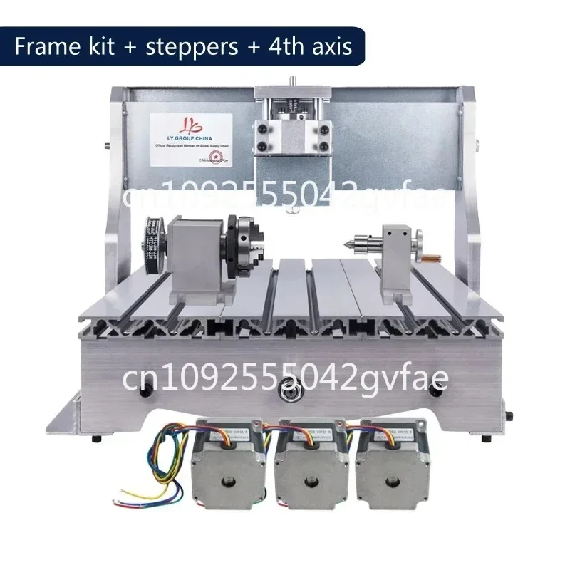 6040Z CNC Frame 4 Axis 5 Axis for CNC 6040 3040 3020 Metal Wood Router with Nema23 Stepper Motors Couplings of Woodworking