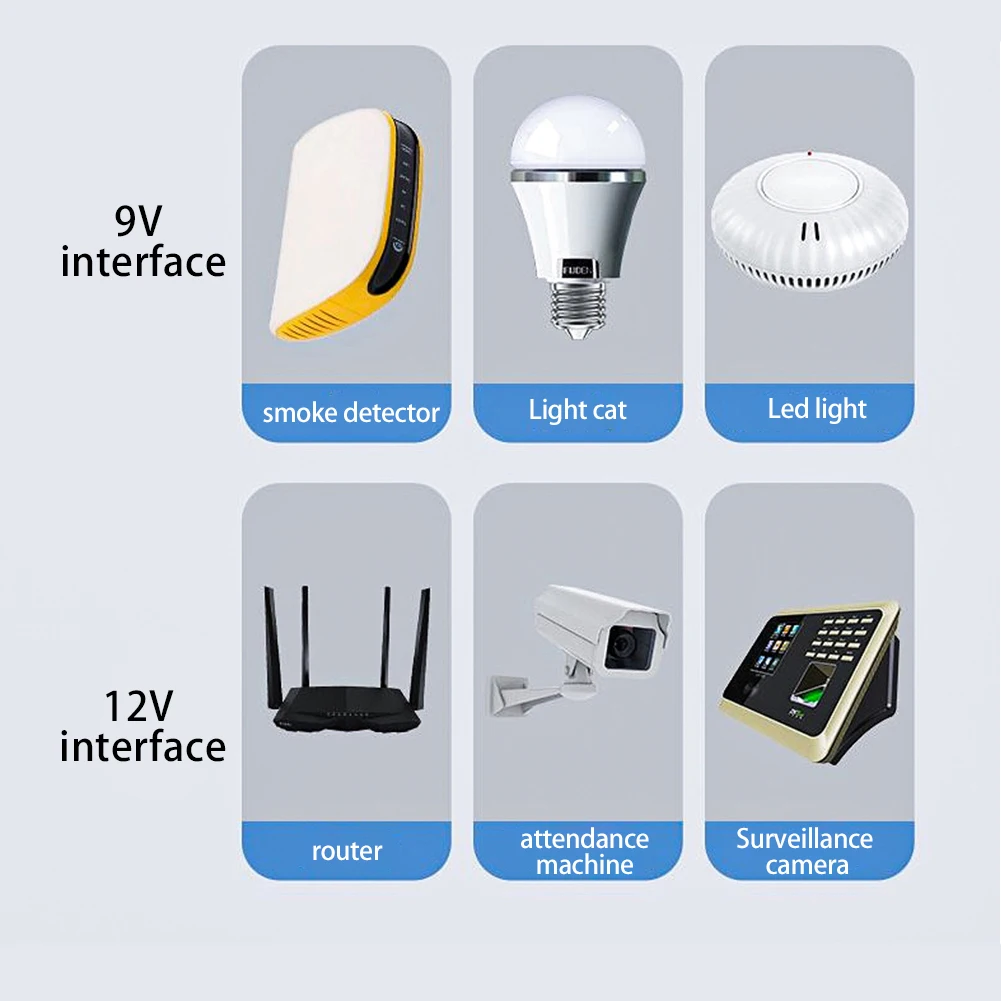 Dc1018l roteador 5v9v12v monitor óptico gato backup ininterrupto 10400mah dc fonte de alimentação carregador telefone celular ups ue/eua plug