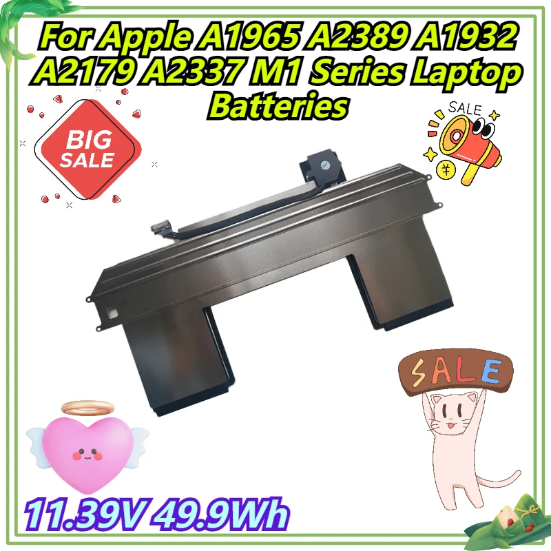 

11.39V 49.9Wh For Apple A1965 A2389 A1932 A2179 A2337 M1 Series Laptop Batteries
