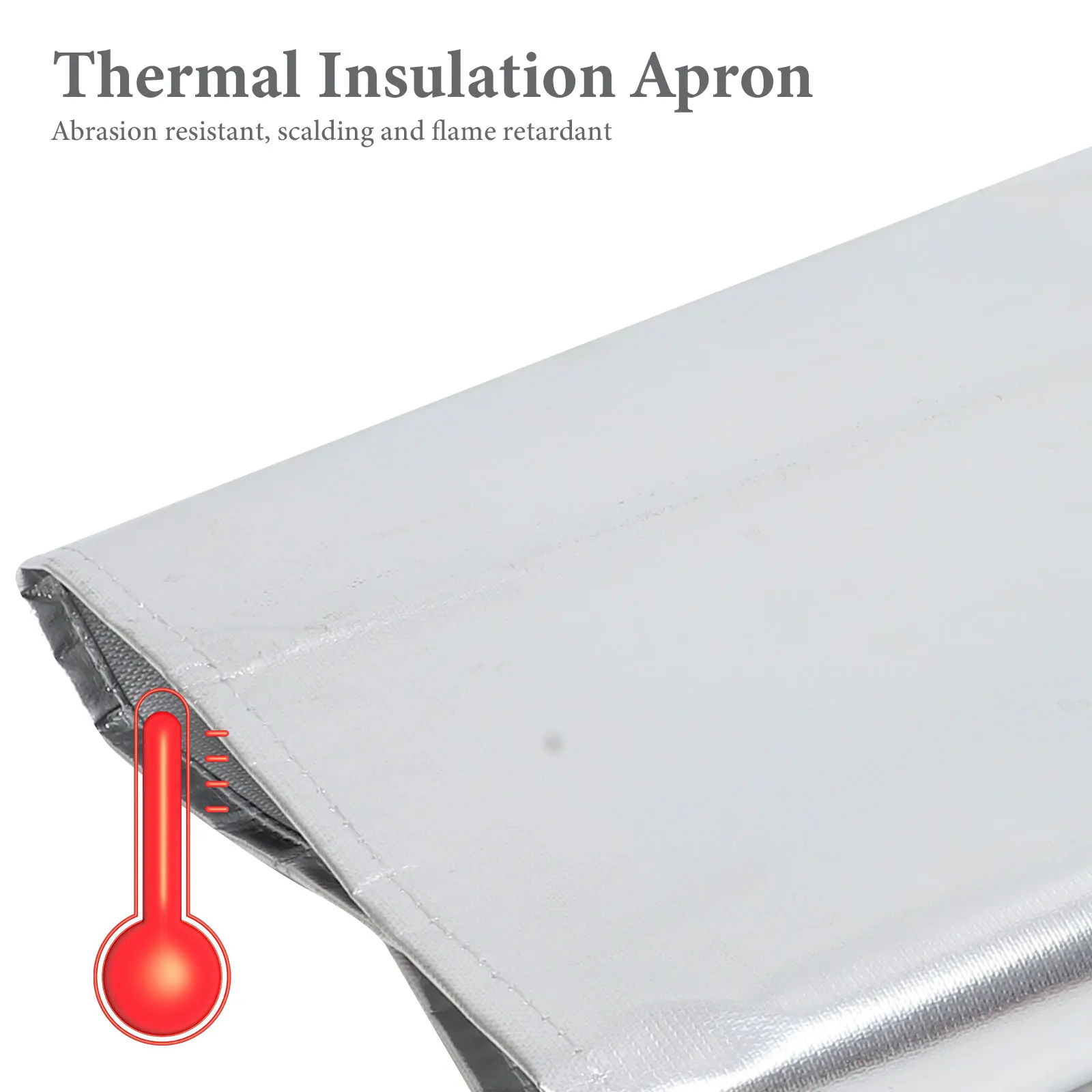 مريلة عازلة للحرارة مقاومة للحريق من رقائق الألومنيوم شديدة التحمل ومقاومة للزيت وتغطية كاملة بدلة حماية من الأعمال الخشبية المعدنية #1