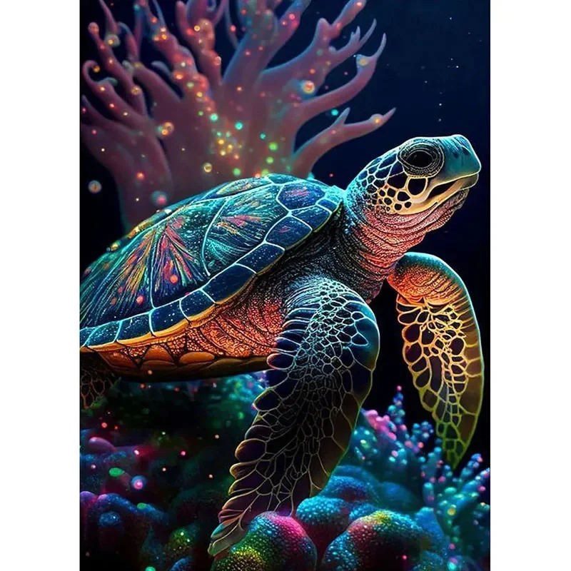 

Sunature AB Diamond Painting Art Full Square Round Drills Turtle Diamond Painting Kits (5-10 AB Colors)