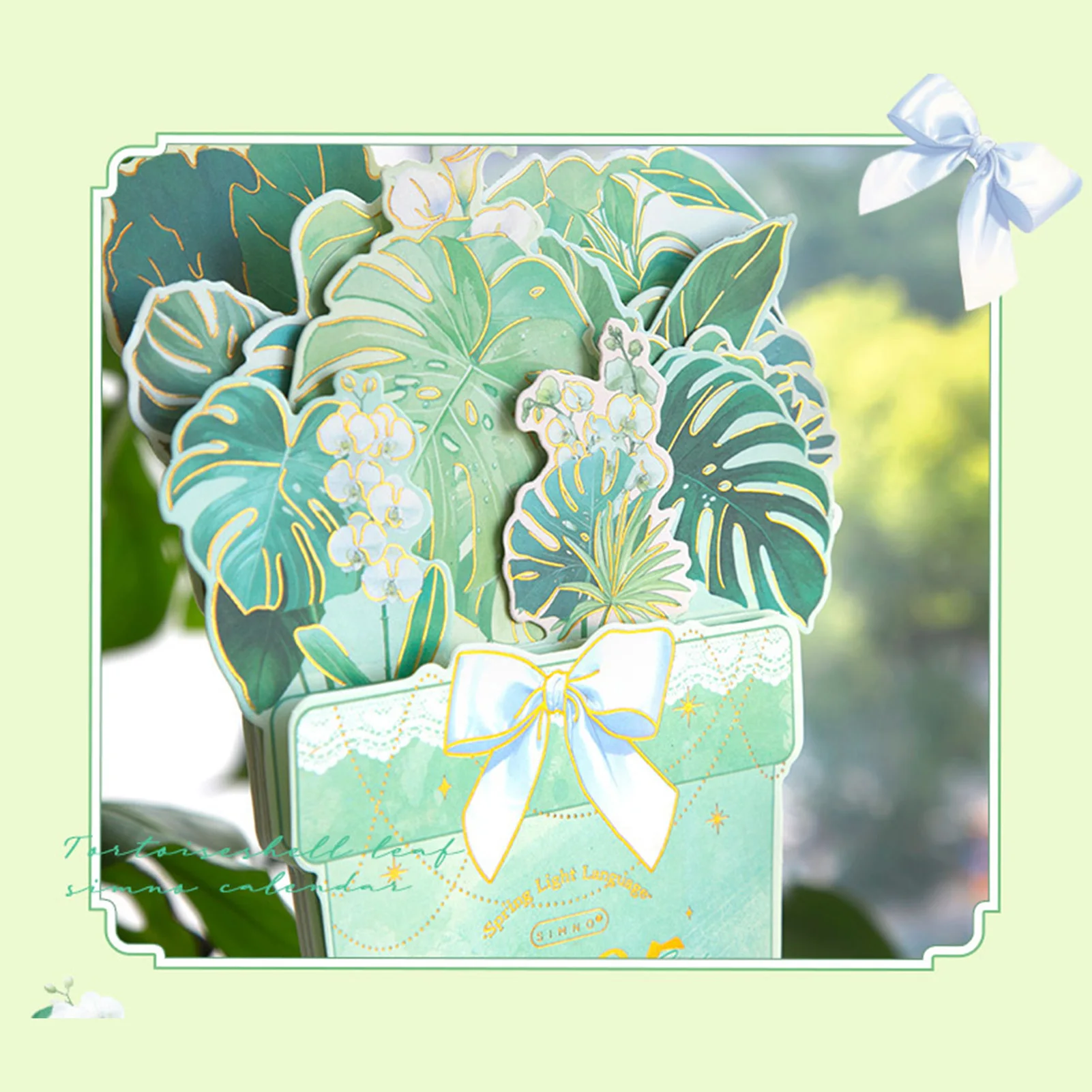 Calendario da tavolo con fiori 2025 Calendario da tavolo a forma di vaso affascinante adatto per regali di compleanno Regali di Capodanno