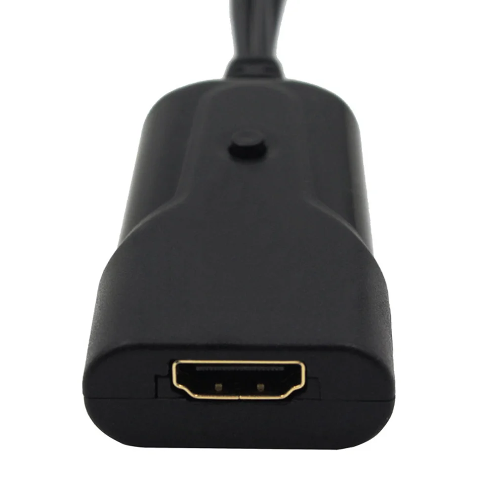 

to Av Converter Adapter Cable 1080p Portable Flexible No Installation Needed Black Converter Cable Adapter