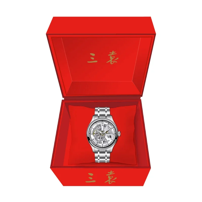 SanYuan Mechanical Automatic Movement Watch For Man See-through Strict Tolerance Precision Premium Watch