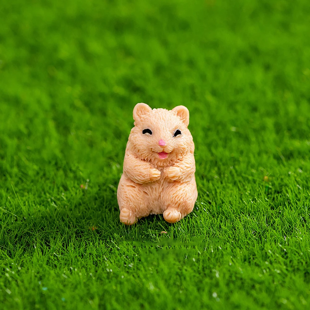 

5 Pcs Mini Figurines Resin Animals Cute Cartoon Garden Decorations Desktop naments Bonsai Accessories