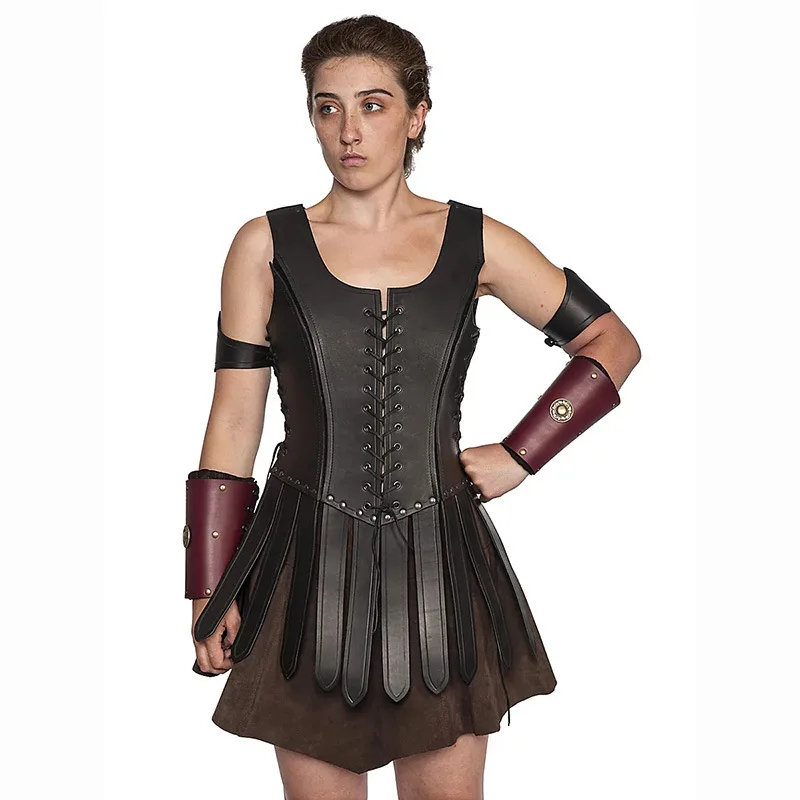 New Ancient Medieval Knight Cosplay Stage Performance Props Armor Adjustable Fit Waist 80-90cm