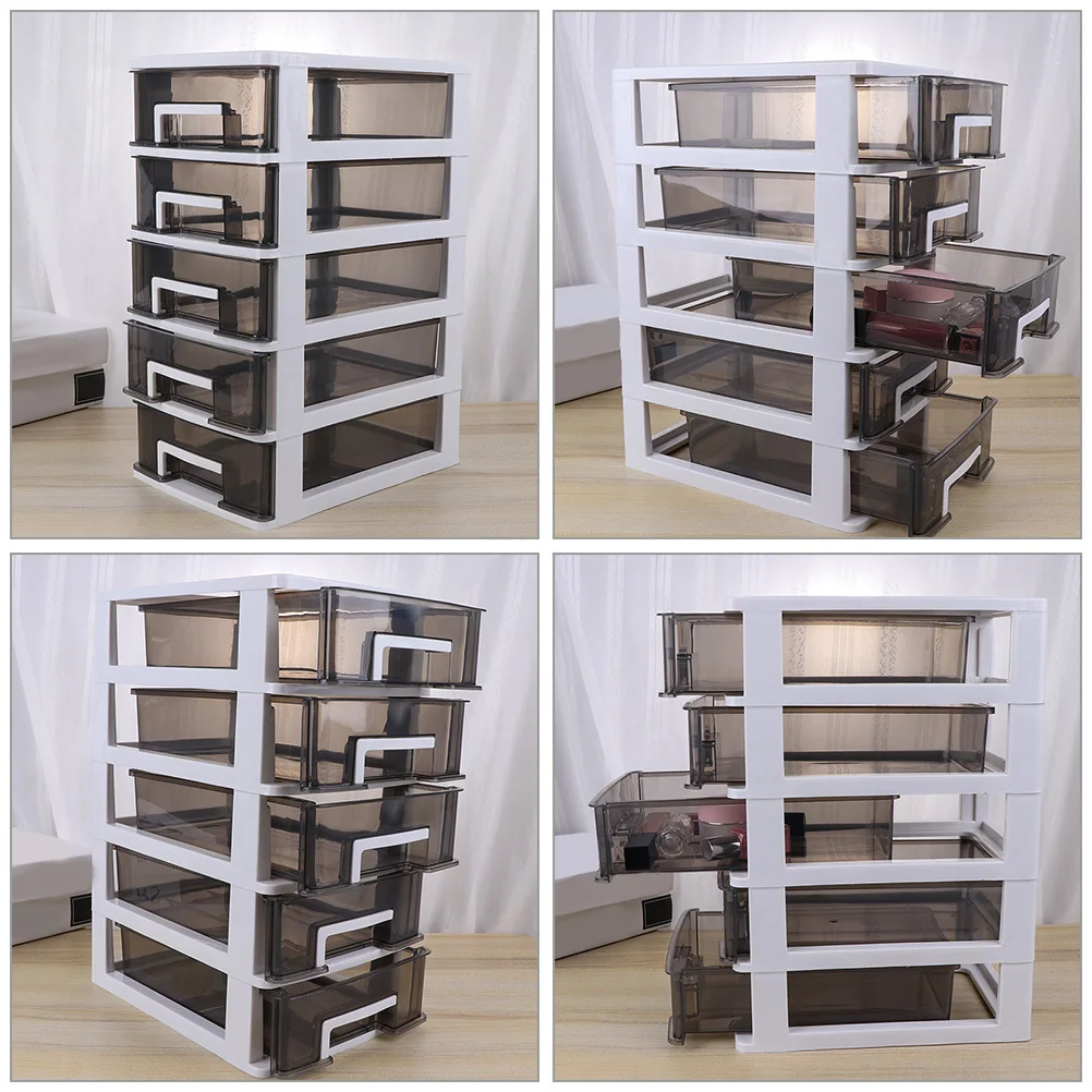 2 قطعة منظم مكتب درج صندوق تخزين البلاستيك سطح المكتب القرطاسية حامل ماكياج متعدد الطبقات منظم مستحضرات التجميل العملي