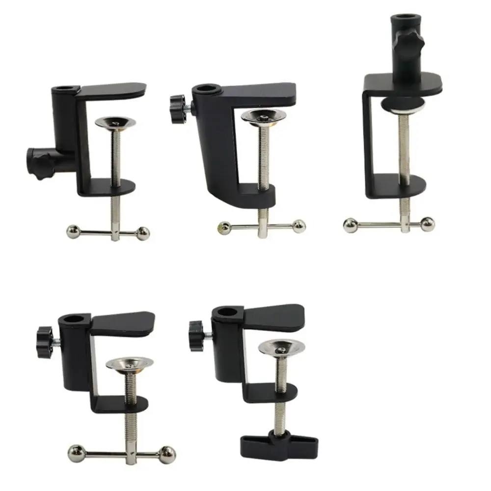 High Quality Metal Bracket Clamp Plastic Black White Desk Lamp Clip Mounting Fittings Universal
