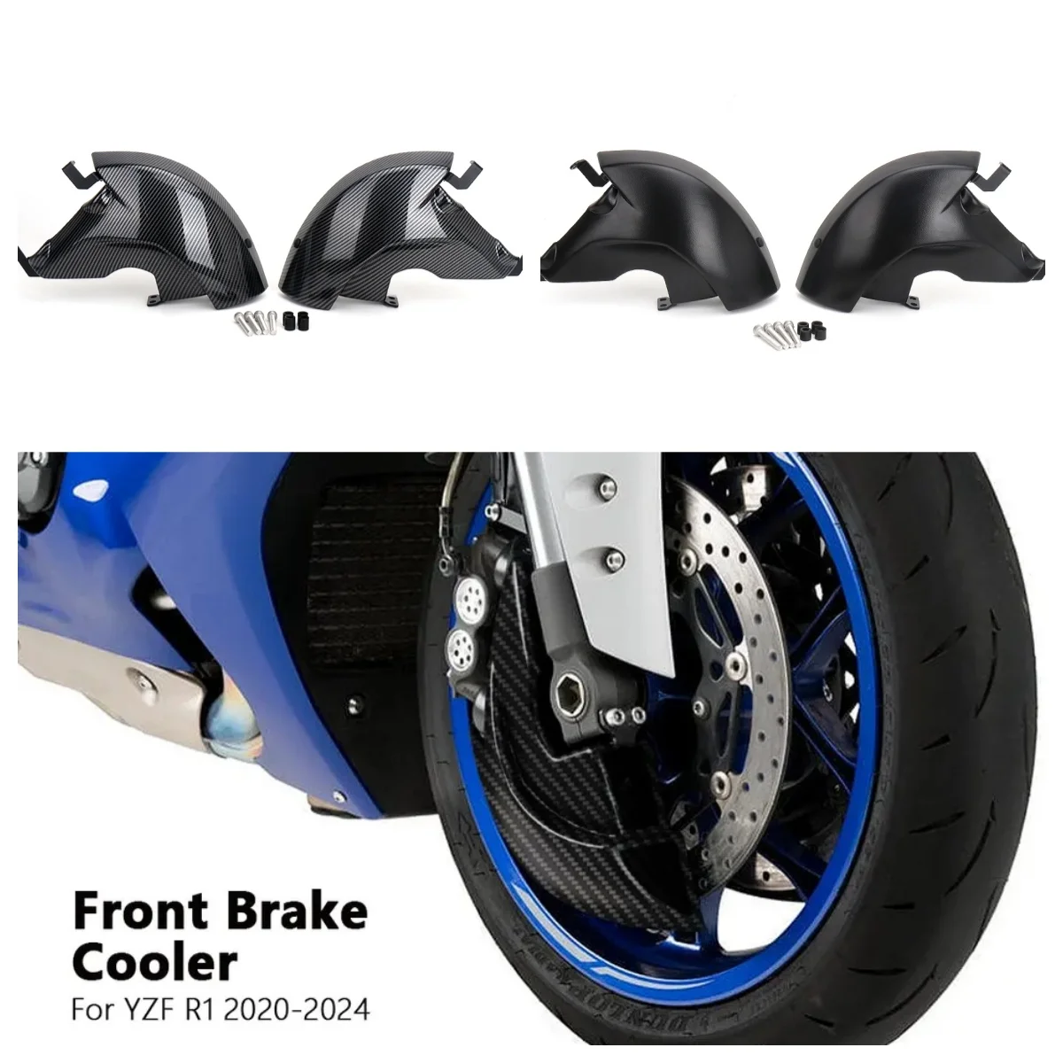 

Motorcycle Accessories Air Cooling Ducts Front Brake System Kit For YAMAHA YZF-R1 YZF R1 2020 2021 2022 2023 2024 2025
