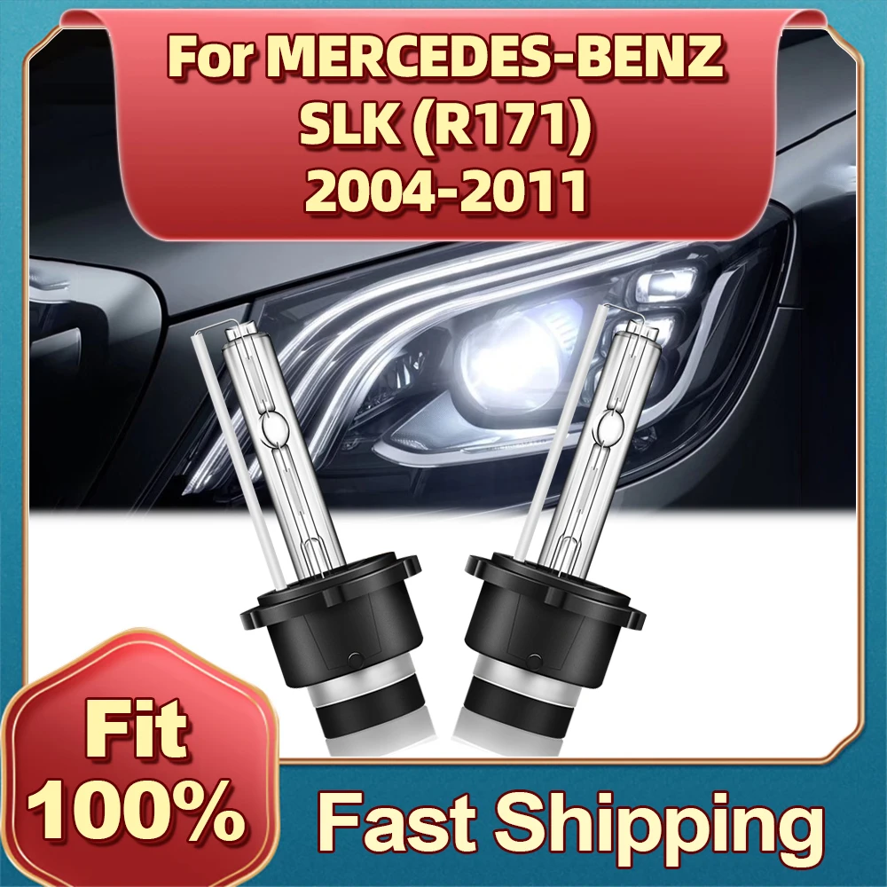 

2PCS D2S HID Xenon Bulb 35W Car Headlights 6000K For MERCEDES-BENZ SLK (R171) 2004 2005 2006 2007 2008 2009 2010 2011