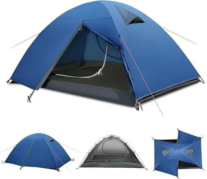 Outdoor Octagonal Tent Easy Set up with Big Breathe Mesh Tent Hexagon Camping Picnic Hunting Tent