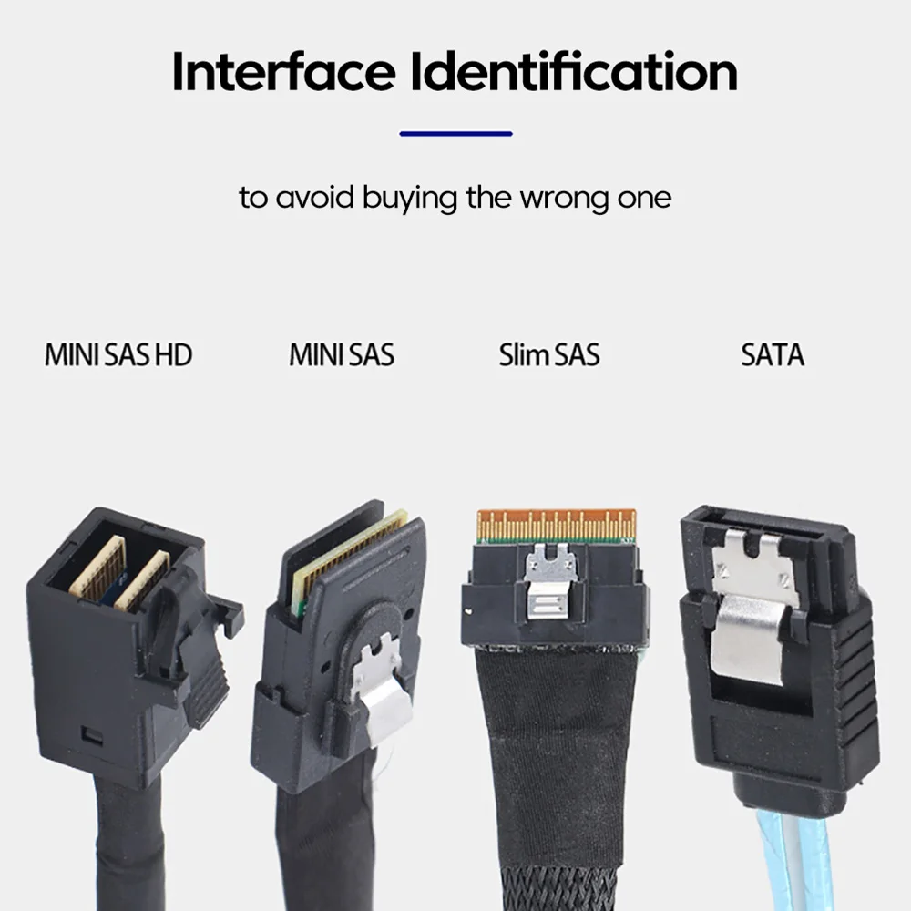 SFF-8643 Mini SAS HD Server Motherboard Backplane Cable SFF 8643 to 8643 HD MINI SAS Cable For Computer Hard Disk 0.5M Cable