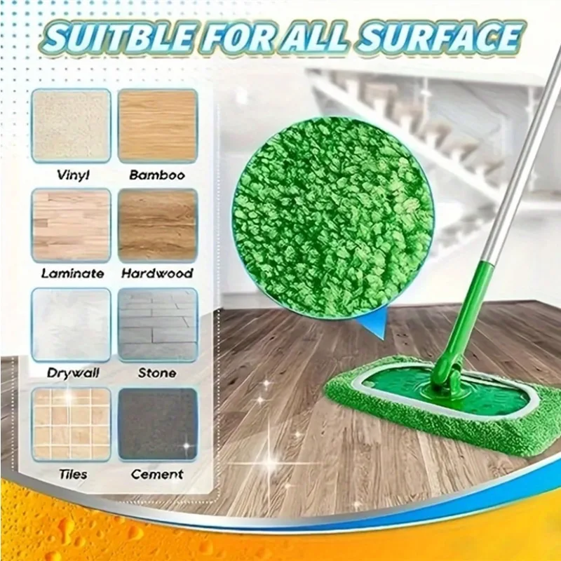 Wiederverwendbares Wischpad. Waschbares, hochabsorbierendes Tuch für die Nass-/Trockenreinigung. Langlebig und leicht zu reinigen.