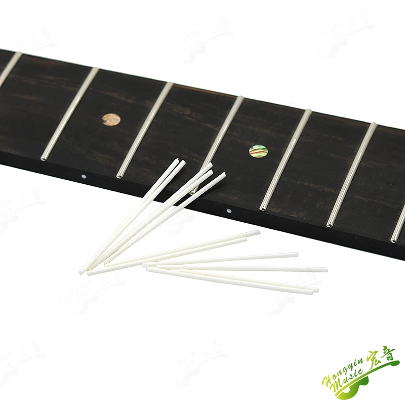 10Pcs/set ABS White Black Guitar Fingerboard Side Sound Column Guitar Accessories DIY Material Diameter 1.5mm 2mm