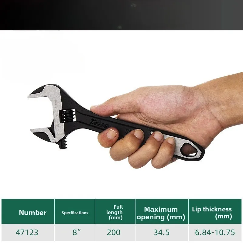 movable wrench tool, live wrench large opening multi-function board