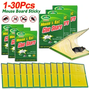 Hohe effektive Mausplatine Klebekleberfalle, Ratteninsekten-Schlangenwanzenfänger, Schädlingsbekämpfungsfallen, 1-30 PCs 8 Hauptverkaufsklebermaus - №8