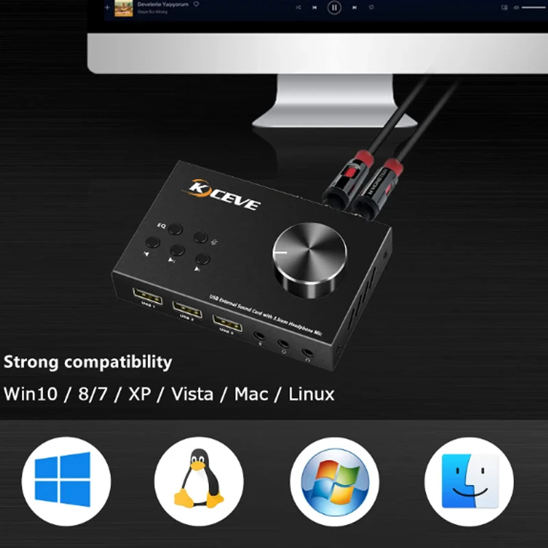 外部サウンドカード,マイク,プラグアンドプレイ,USB,ランスイッチ,オーディオアダプター,コンバーター,スプリッター,エクステンダー,3.5mm