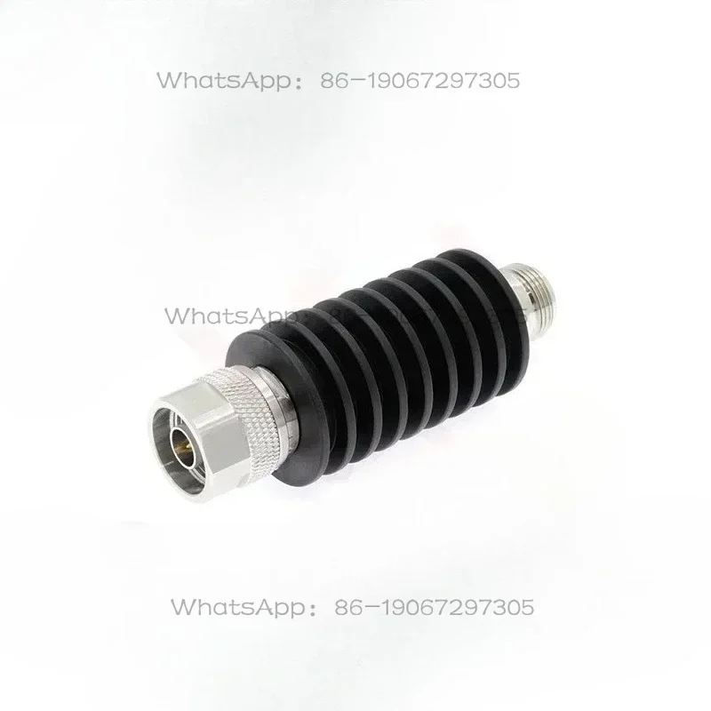 Bi directional male female joint copper plated ternary alloy coaxial fixed attenuator DC-6G 15W 1-40DB