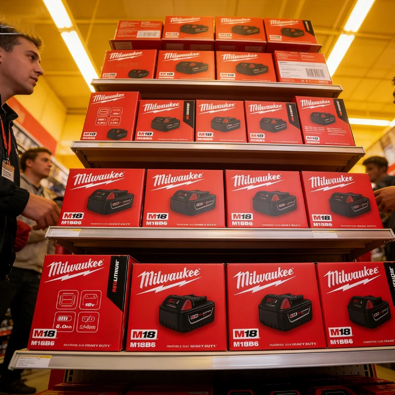 

100% New Milwaukee M18 6.0Ah High Output Battery 18V Lithium-ion Rechargeable for Milwaukee M18 Cordless Power Tools