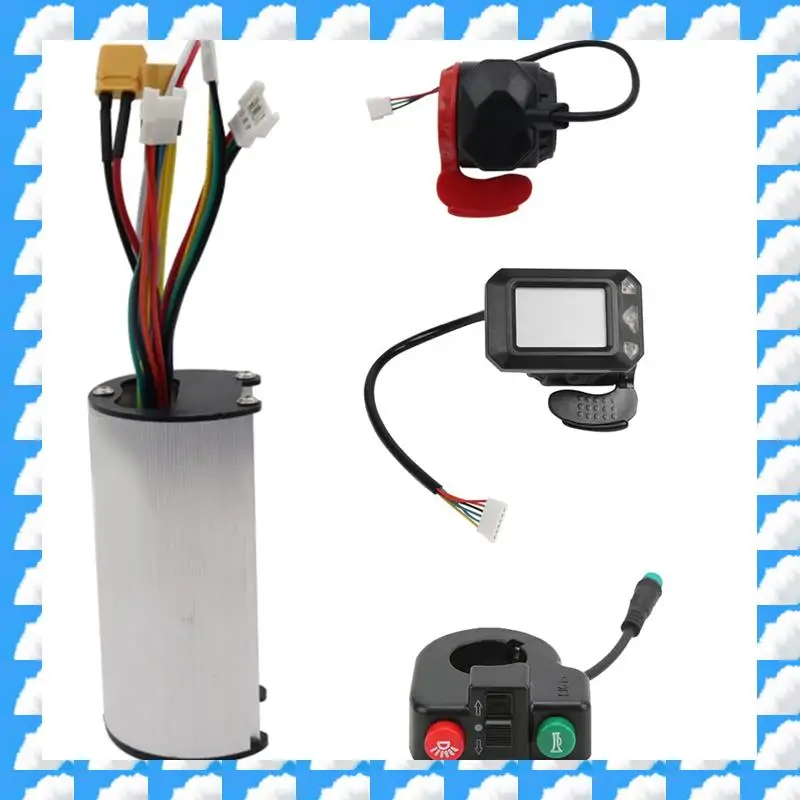 

ONGE Folding Scooter Controller Switch Button LCD Display Brake Accelerator Throttle Kit For Electric Scooter