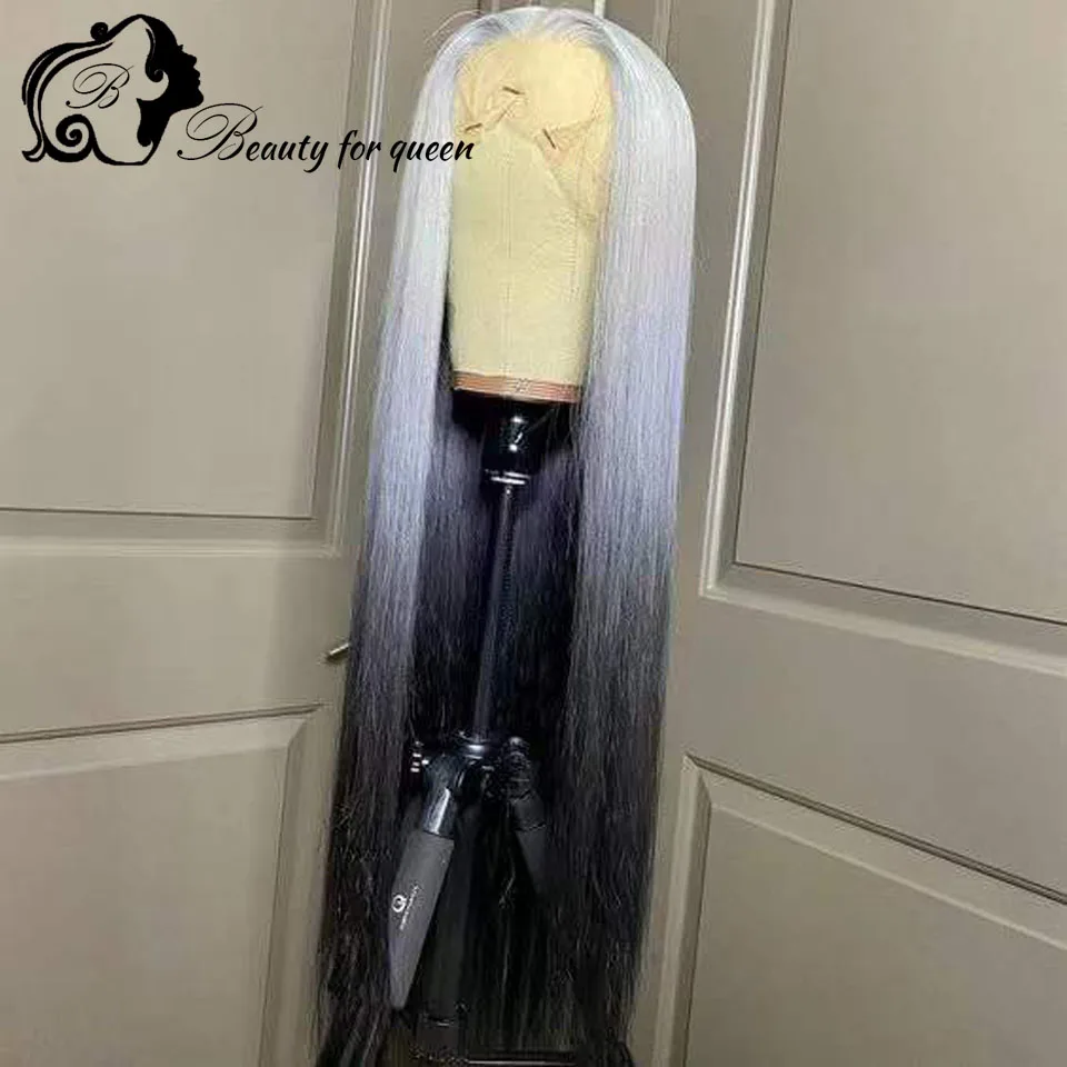 High Quality Transparent Lace Frontal Wigs Brazilian Colored Human Hair Wig 13x4 613 Straight Short Bob For Women Wear And Go