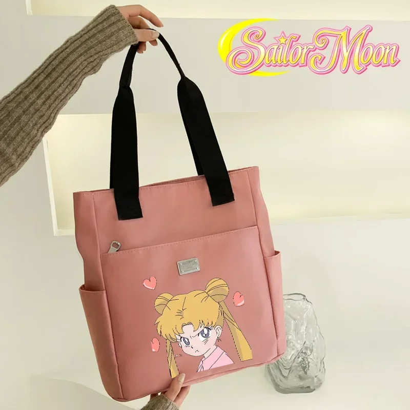 

Sailor Moons Shoulder Bag New Fashion Casual Large Capacity Handbag Cute Cartoon Anime Crossbody Bags Women casual Pockets Gift