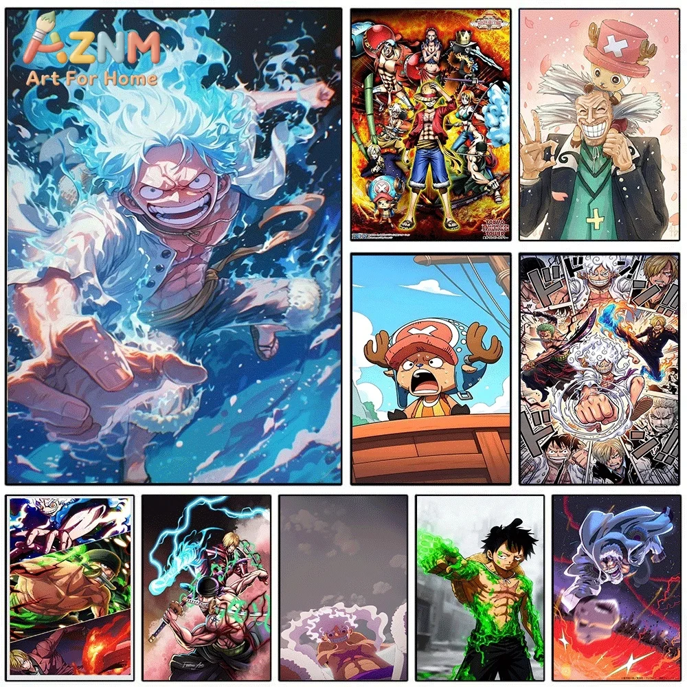 One Piece Straw Hat - One Piece Anime Canvas Wall Art