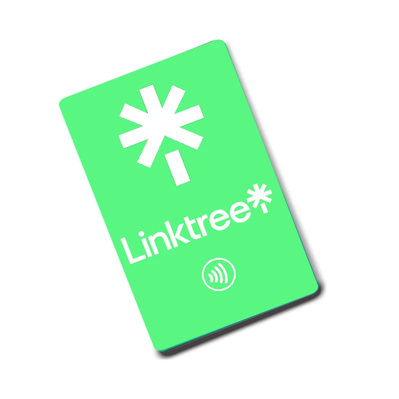 Linktree NFC Cards Printing NFC Chip NFC Linktree PVC Cards Tap To Access Linktree Profile
