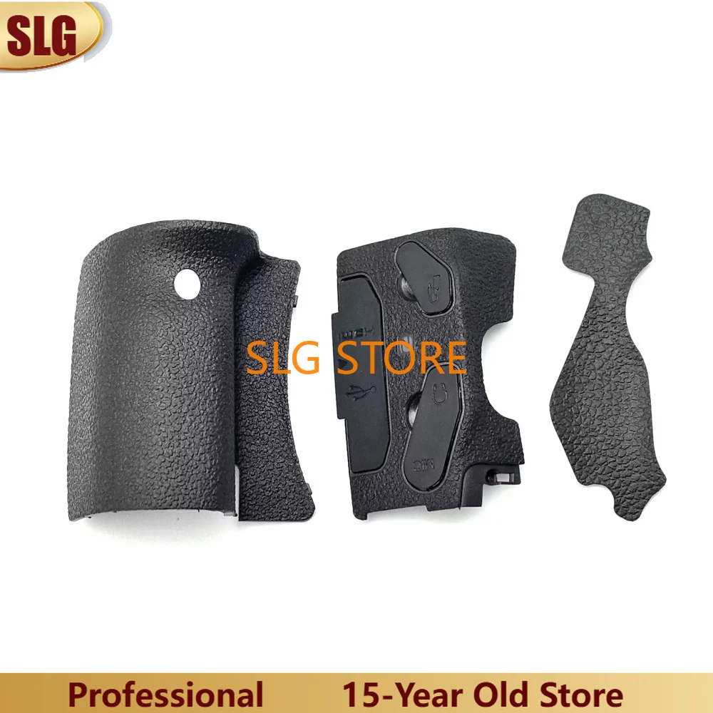 Nueva unidad de pulgar trasero de cubierta USB de goma con agarre frontal Original para piezas de reparación de cámara Canon EOS 80D con cinta adhesiva
