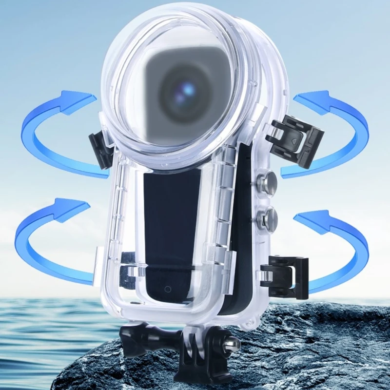 Diving Housing Case Skin Scratch-resistant for 360 Action Cameras Waterproof 50m Underwater Protective Cover