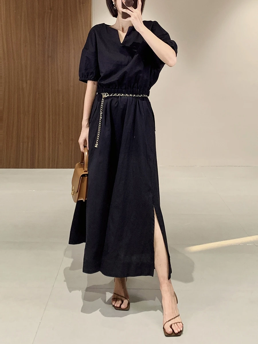 

Duetto Comfortable Linen Set 00% Linen Casual Lazy irt f Skirt Set Women's Faion Set Summer 2023 Linen Ensemble