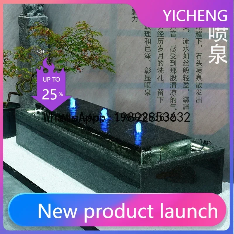 A31-Flowing water fountain courtyard water feature modern simple living room courtyard decoration feng shui lucky floor ornament