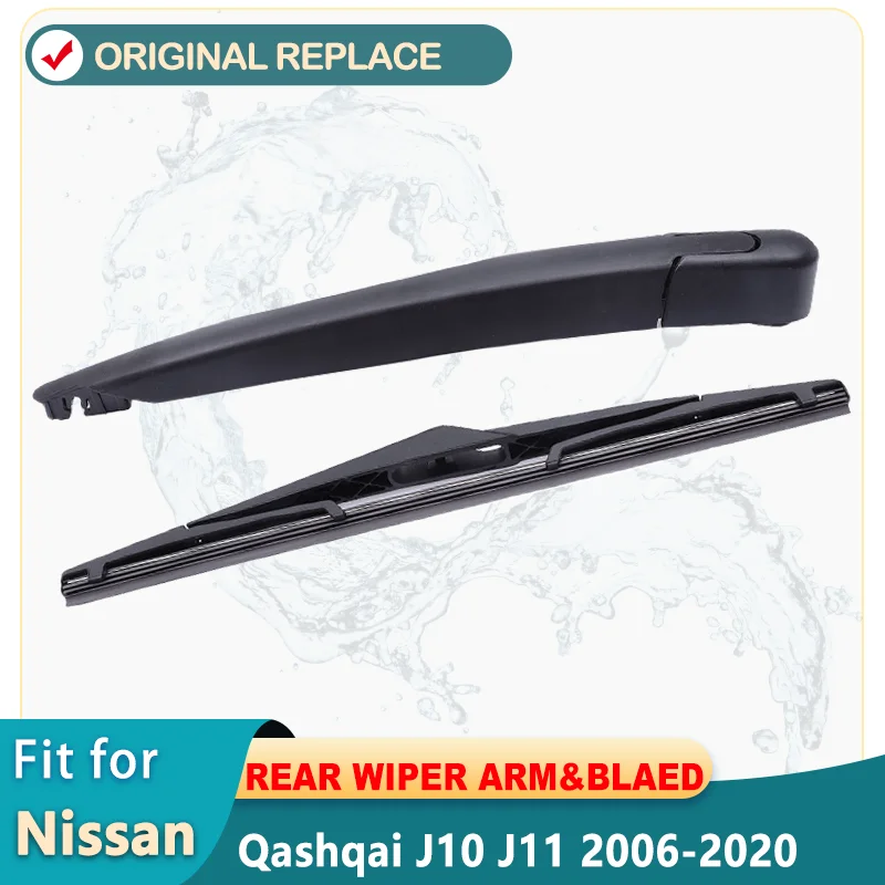 Rear Wiper Blade and Arm for Nissan Qashqai J10 J11 2006-2020 Rogue Pathfinder Windshield Back Wiper Blade Arm 28780-3JA0A