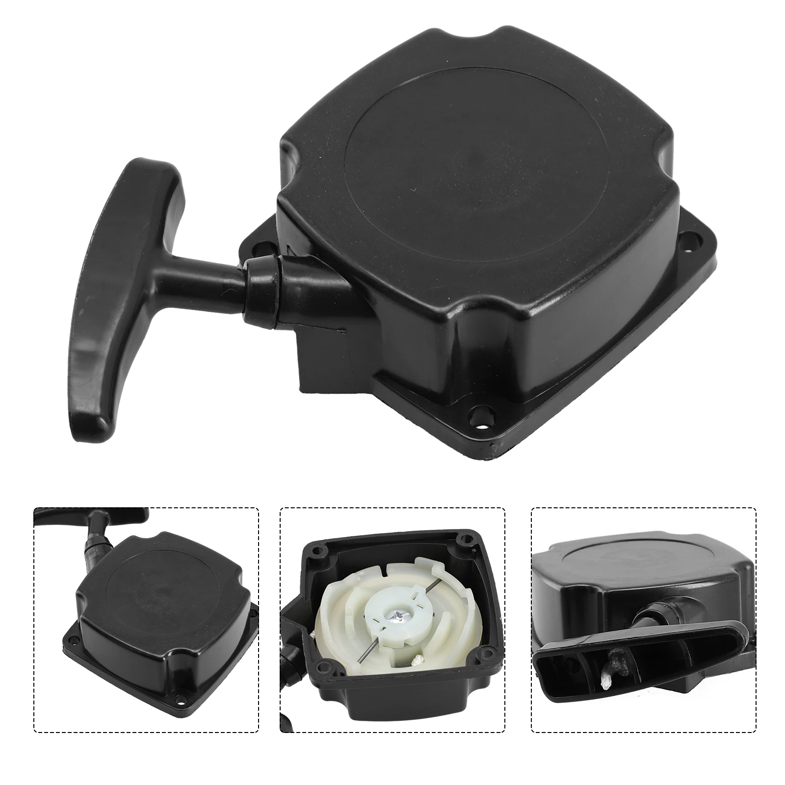 

1 комплект, стартер с возвратной пружиной, замена для двигателя, триммера для живой изгороди, кусторез, летний садовый электроинструмент, аксессуар