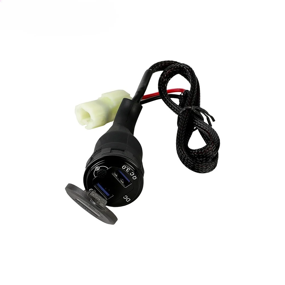 

Motorcycle USB Fast Charger Adapter With Digital Voltmeter Modified Charging Port Fit For NX500 2026