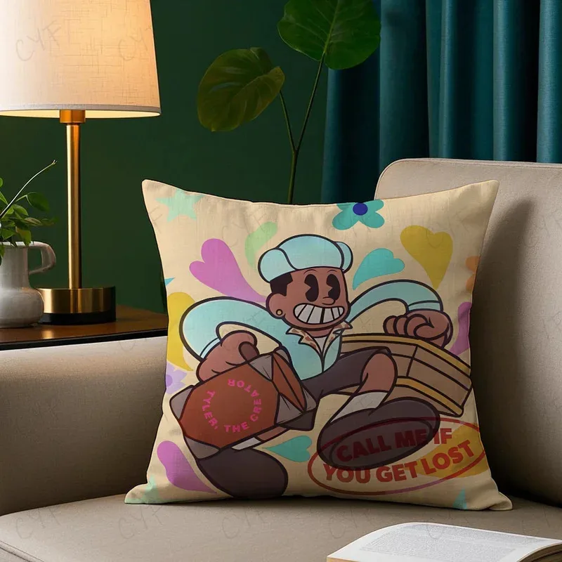 

Декоративная наволочка VIKAMA с принтом в стиле рэп, мягкая наволочка, подходит для диванов в гостиной, спален и декора интерьера автомобиля.