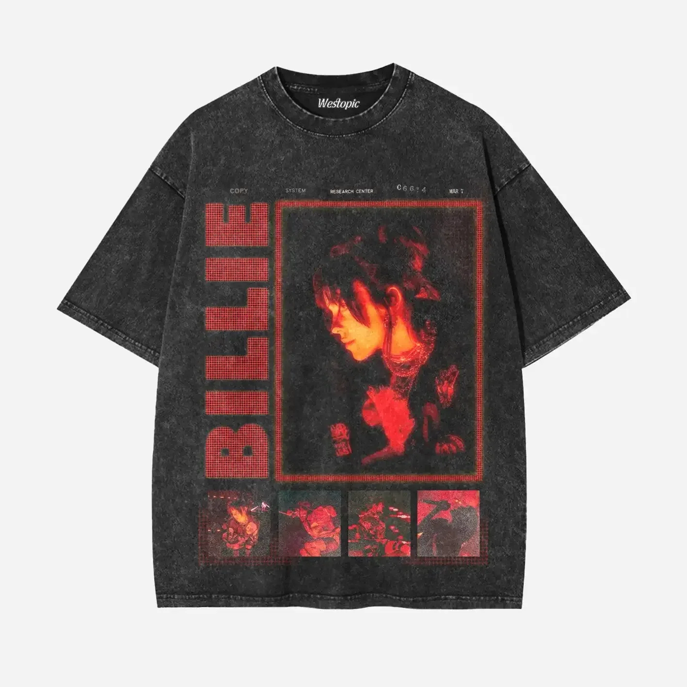 

Футболки унисекс BILLIE EILISH в американском винтажном стиле с графическим принтом, оверсайз, из хлопка, с короткими рукавами