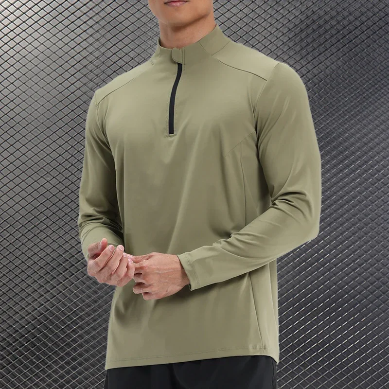 

Mens Gym Compression Shirt Fitness Quick-drying Breathable Long-sleeved T-shirt Muscle Fit Sports Top Running Training Clothes