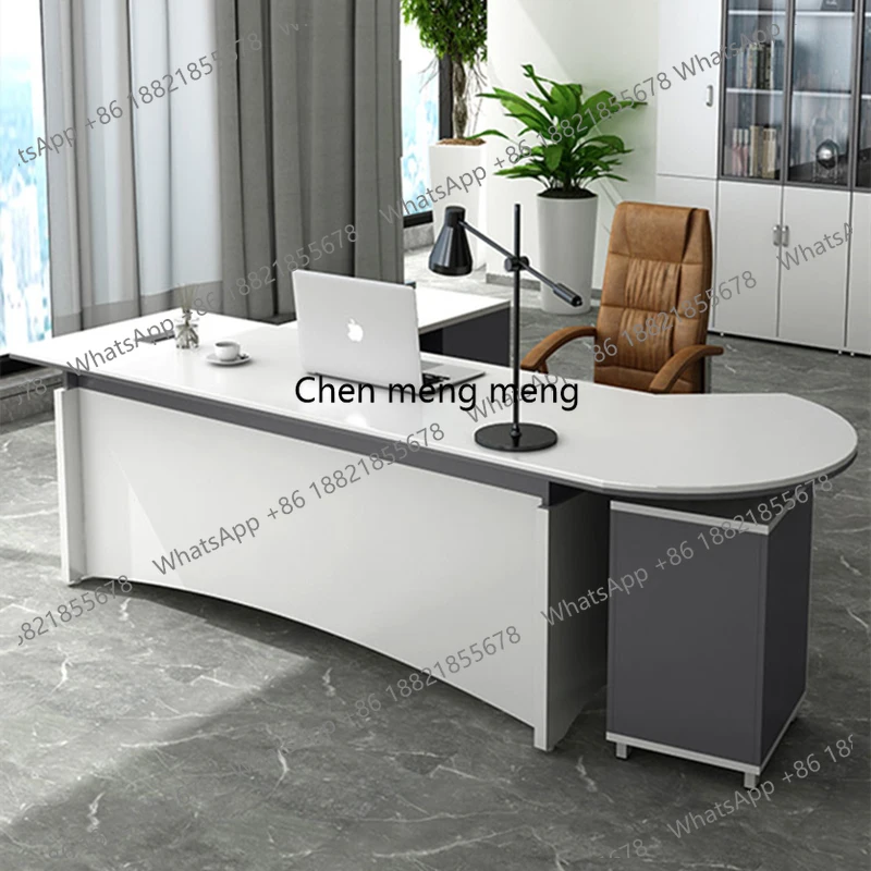 Unique Lounge Office Desk Clear Decoration Beauty Wooden Large Size Office Desk Irregular Mesas Escritorio Unique Furniture