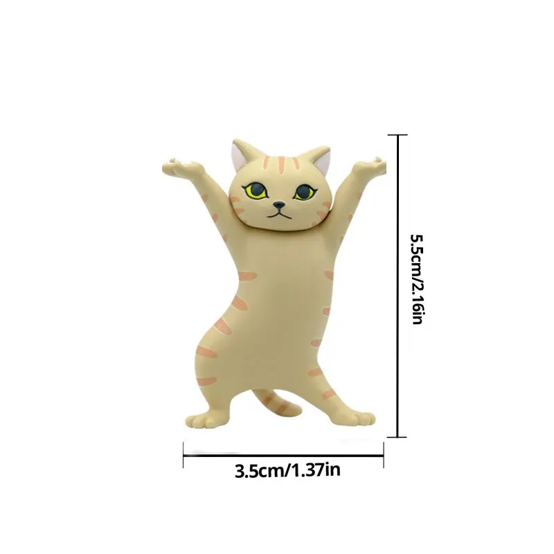 Decoration Crafts Dancing Cat Figure Decoration Animation Cat Model Fashion Toy Enchanting Cat Capsule Toy Doll Cake Decoration