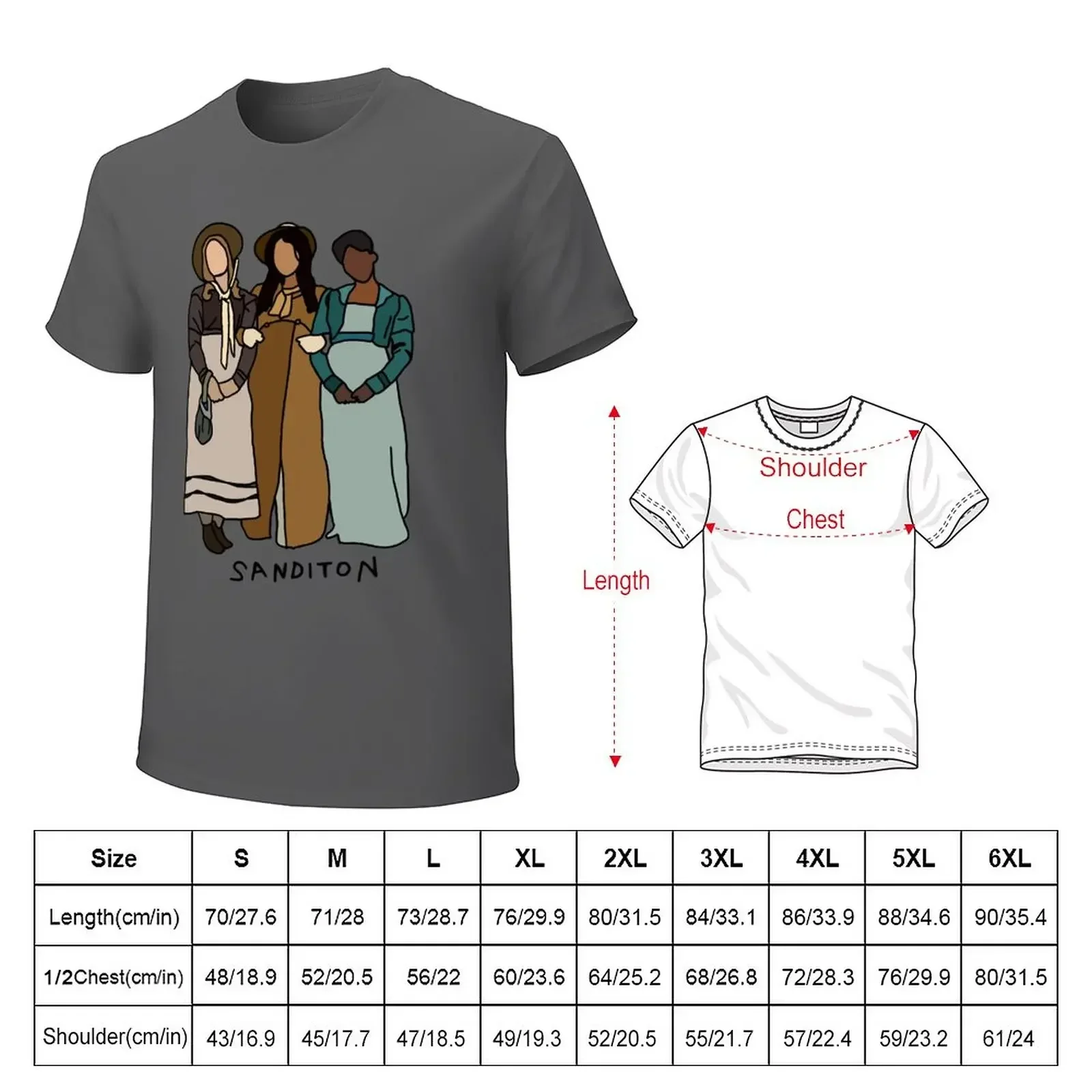 Great Model Sanditon Cool Graphic Gift T-Shirt customs design your own Blouse sweat men clothing image 2