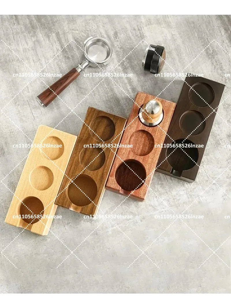 Coffee Handle Bracket Walnut Slag Box Powder Hammer Solid Wood Storage Base