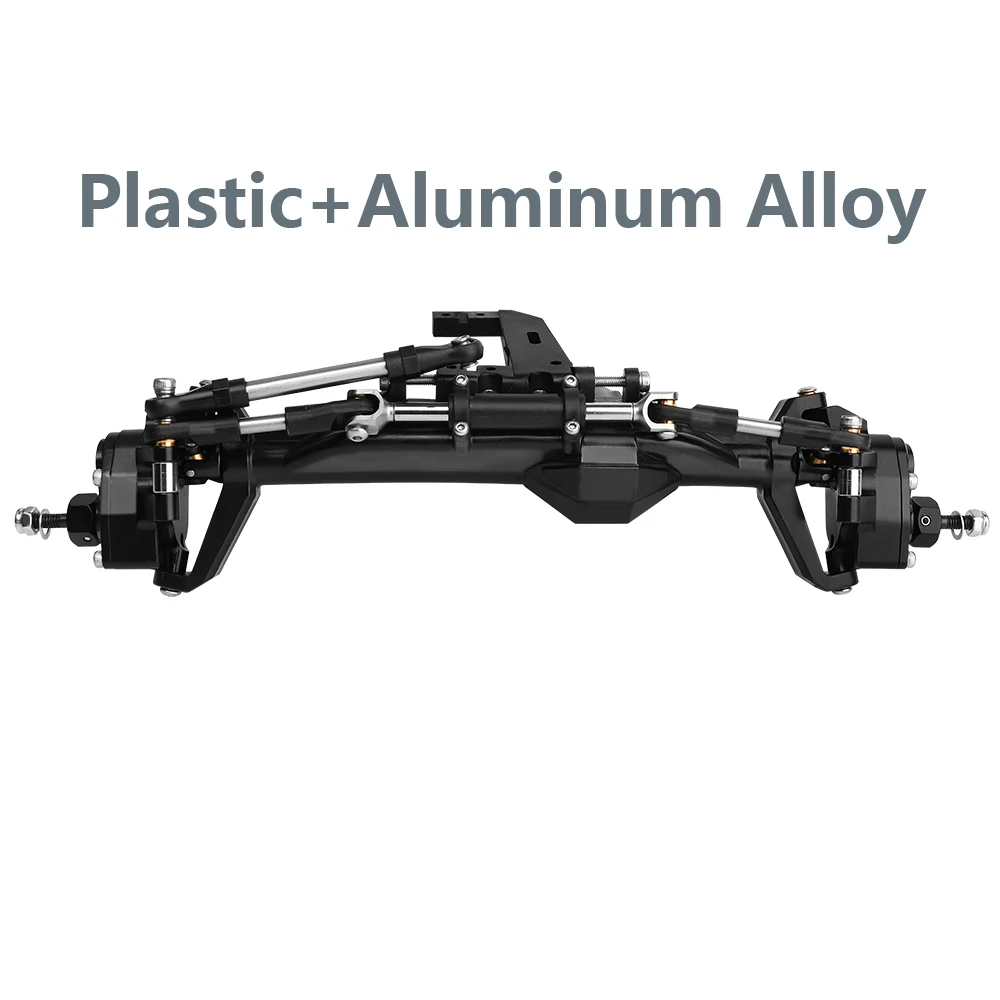 H10 Portal of Rechte As Kunststof + Messing of Aluminium Legering Voor- en Achteras Complete Assen voor Vanquish 1/10 RC Crawler Auto Upgrade