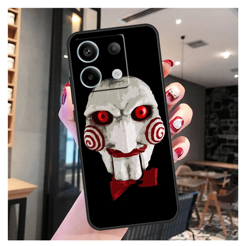 Saw Jigsaw Puppet Case For Xiaomi Redmi Note 13 12 11 9 10 Pro 9S 10S 11S 12S Redmi 13 12 10C 12C 13C Coque