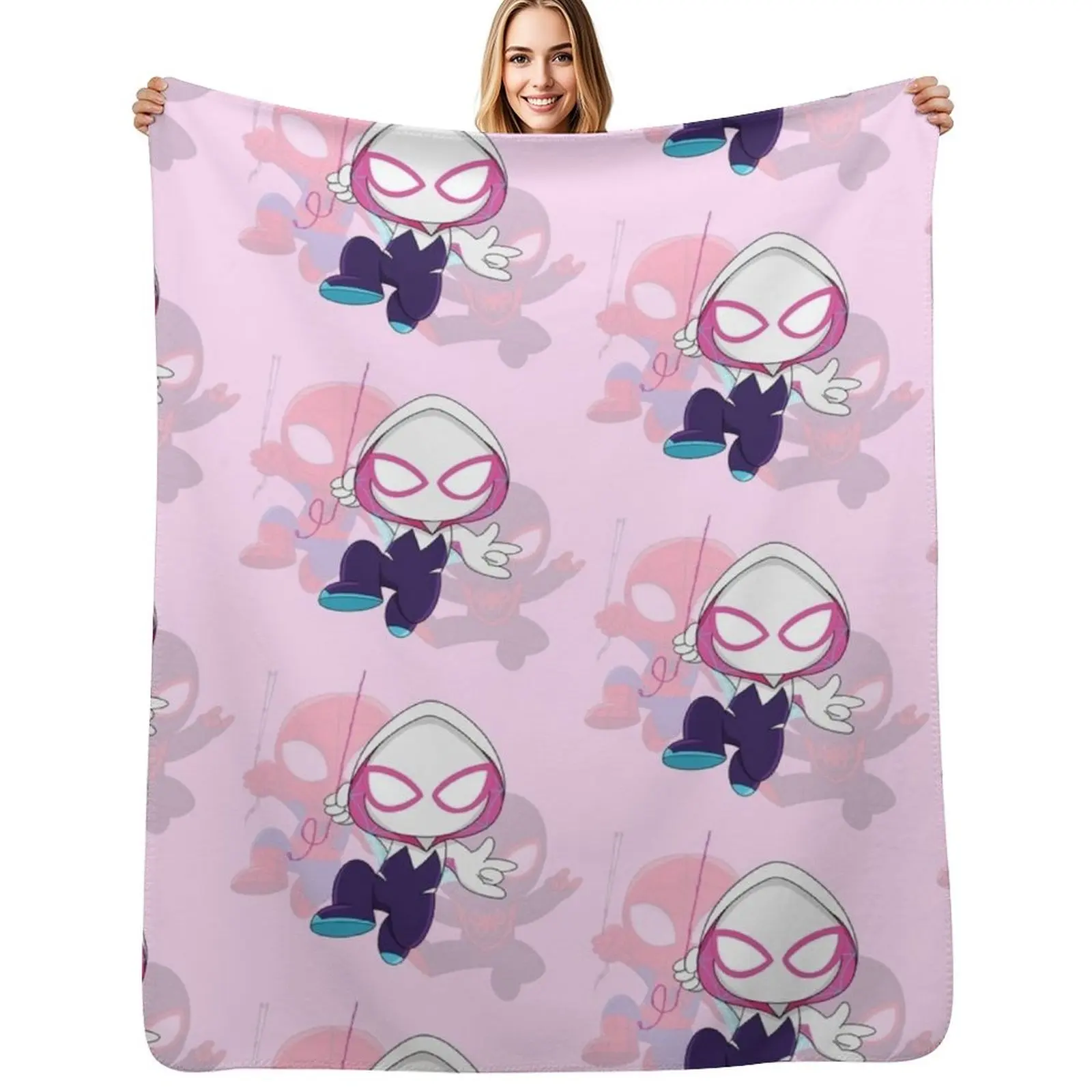 

Cartoon spider ghost, cute baby spidey girl, grl pwr, cartoon ghost Throw Blanket For Decorative Sofa Winter beds Blankets
