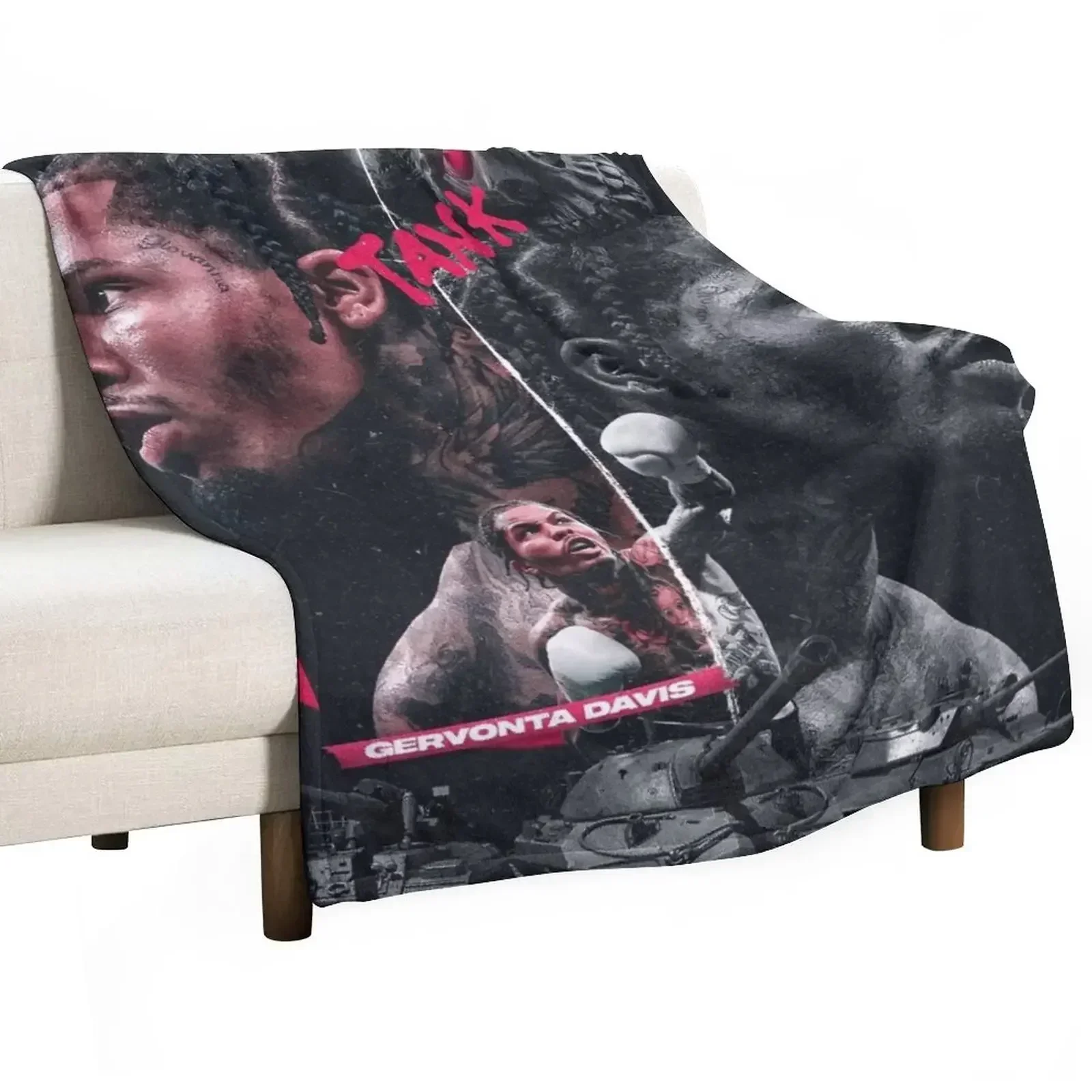 Gervonta Davis Throw Blanket Luxury anime halloween heavy to sleep cosplay anime Hairy Blankets