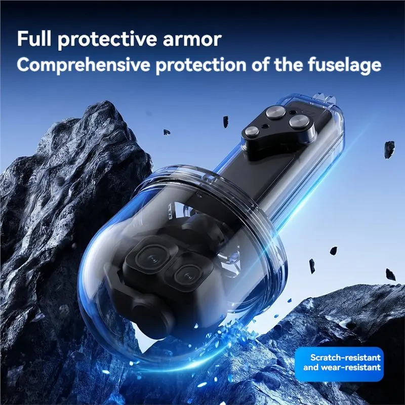 T23C Underwater Waterproof Case 50M Dive Case For DJI Osmo Pocket4 PRO Invisible Camera Accessories
